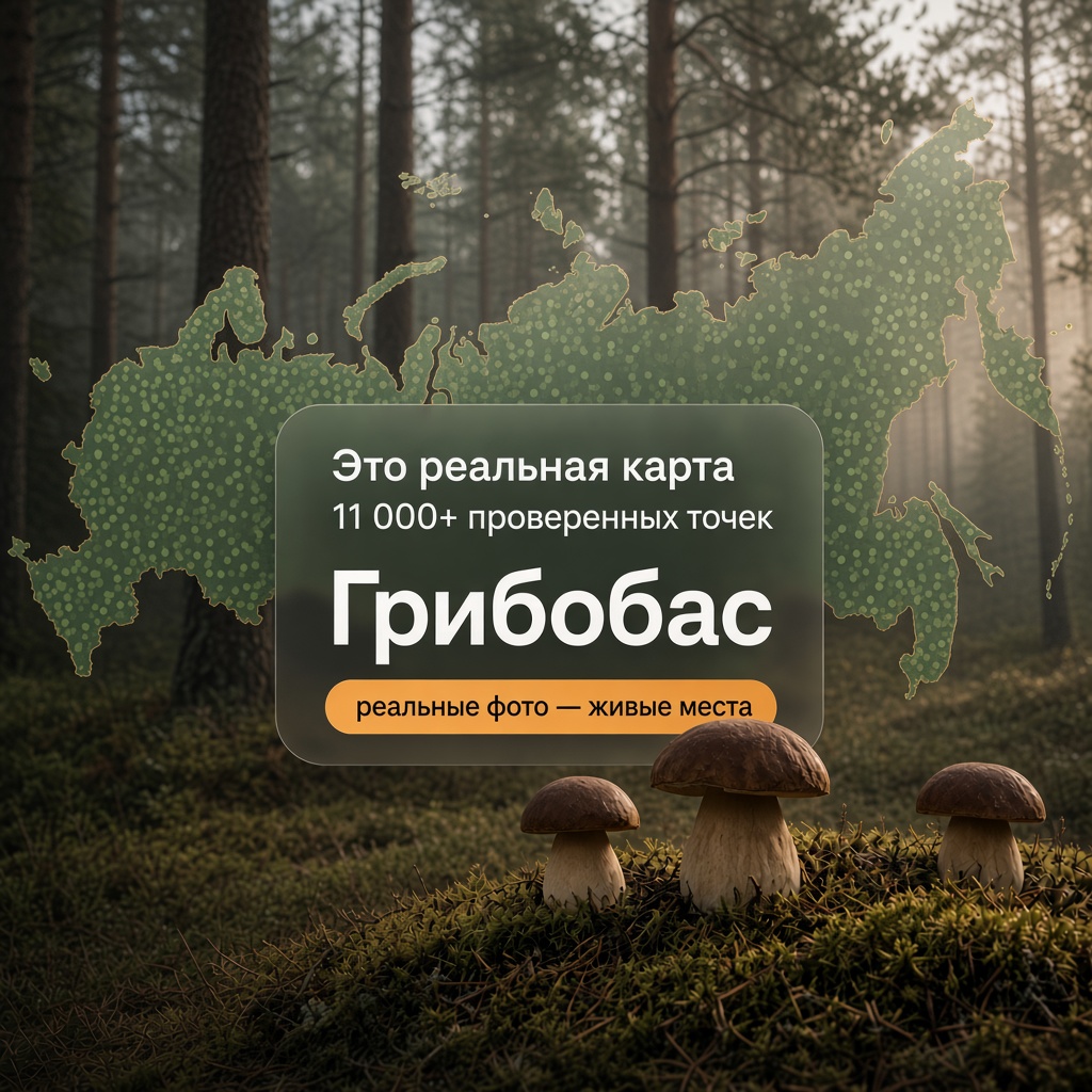Карта маршрута к грибным местам